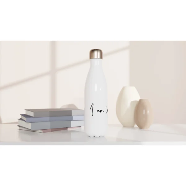 fb4c44f8-b057-4988-8640-3e9de7d58524.webp I am Love White 17oz Stainless Steel Water Bottle